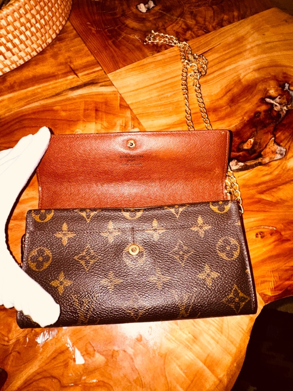 Louis Vuitton, beautiful vintage long Sarah wallet or Crossbody 100% authentic - Picture 7 of 17